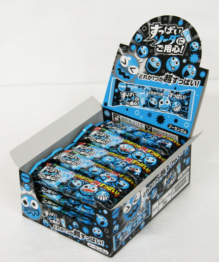 Sour Gum Roulette (Soda) 1 Box (20 Pieces) Japanese Dagashi Snack