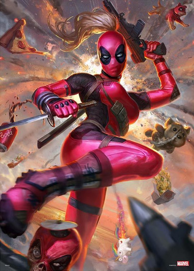 Tenyo RPG-1000-635 Jigsaw Puzzle Marvel Lady Deadpool (1000 S-Pieces)