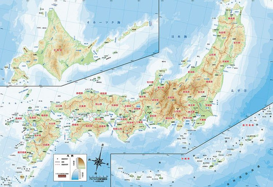 Beverly 80-026 Jigsaw Puzzle Map of Japan (80 L-Pieces)