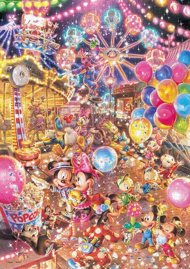 Tenyo DW-1000-009 Jigsaw Puzzle Disney Amusement Park (1000 S-Pieces)