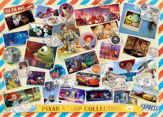 Epoch 74-202 Jigsaw Puzzle Disney Pixar Stamp Collection (Decoration Puzzle) (500 Pieces)