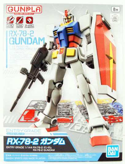 Bandai ENTRY GRADE 1/144 RX-78-2 Gundam Plastic Model