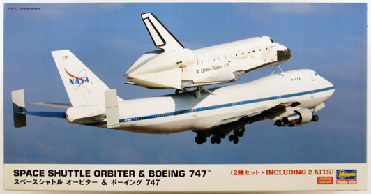 Hasegawa 10680 Space Shuttle Orbiter & Boeing 747 1/200 Scale Kit