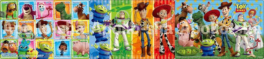 Apollo-sha 24-156 Jigsaw Puzzle Disney Toy Story Panorama Puzzle (18+24+32 Pieces)