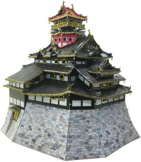 Tenyo Metallic Nano Puzzle Five-story Pagoda for sale online