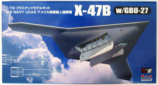 Platz AC-12 USAF Northrop Grumman X-47B with GBU-27 1/72 Model Kit