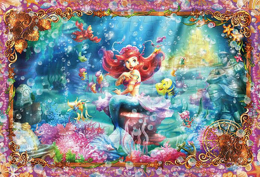 Tenyo DK96-370 Jigsaw Puzzle Disney Mermaid Princess Ariel (96 Pieces) Child Puzzle
