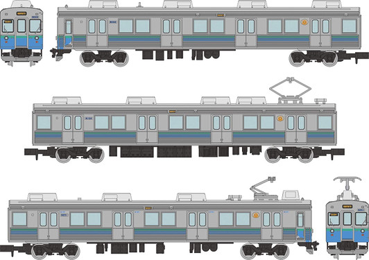 Tomytec Izukyu Series 8000 (TA-2 Configuration) 3 Cars Set D (N scale)