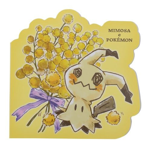 Pokemon Center Original Mimosa e Pokemon Die-cut Memo Mimikyu