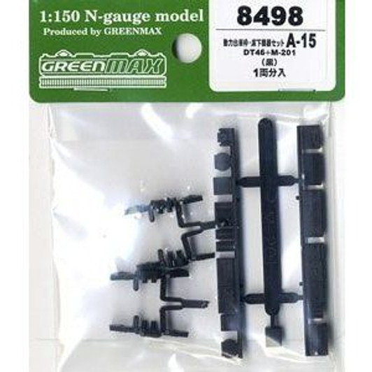 Greenmax 8498 Bogie Frame & Under Floor Parts A-15 (DT46 + M-201) (N scale)