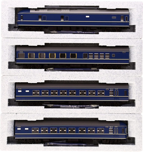 Kato 3-504 JR Series 20 Sleeping Limited Express Passenger Car 4 Cars Set (HO scale)