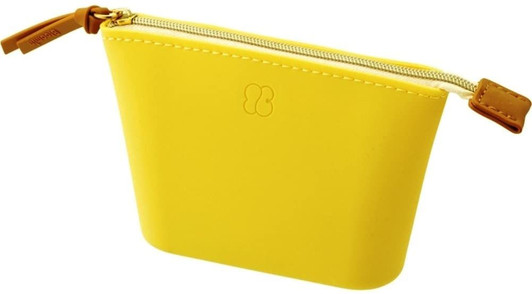 LIHIT LAB. Bloomin Wide Open Pouch S size (Lemon Yellow)