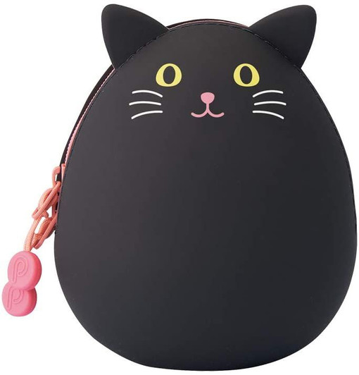 LIHIT LAB. SMART FIT PuniLabo Egg Pouch (Black Cat)