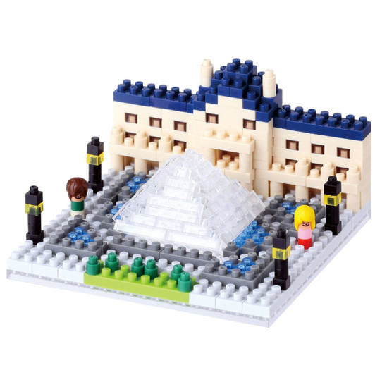 Kawada NBH-086 nanoblock the Louvre Museum (MusÃ©e du Louvre)