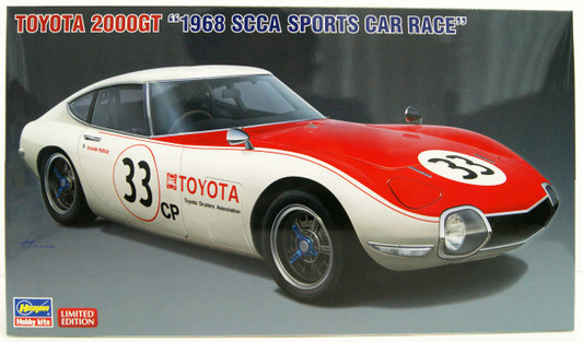 Hasegawa 1/24 Toyota 2000GT 1968 SCCA Sports Car Race Plastic Model
