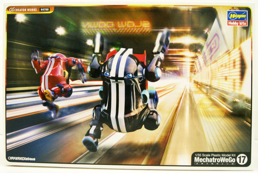 Hasegawa 1/35 Mechatro WegGo No.17 Sports Flame/Jet Black Plastic Model