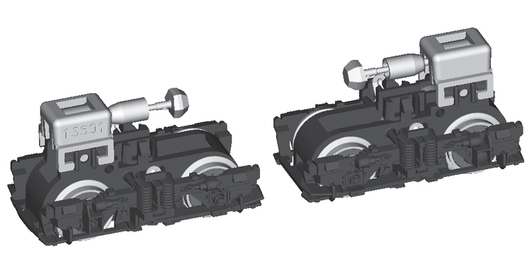 Kato Parts 3076-1D1 Truck Set (Bogie) for Powered Car ED79S Single Arm Pantograph (N scale) ASSY