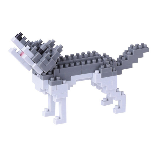 Kawada NBC-144 nanoblock Gray Wolf