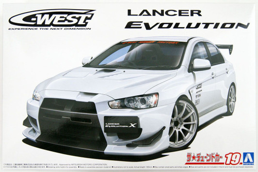 Aoshima The Tuned Car 1/24 C-WEST CZ4A Lancer Evolution X '07 (Mitsubishi) Plastic Model