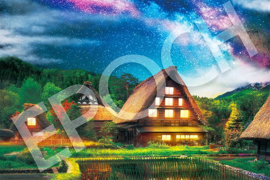 Epoch 09-018s Jigsaw Puzzle The Milky Way in Shirakawago (1000 Pieces)
