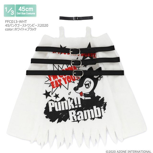Azone FFC013-WHT 1/3 Punk Bambi Ghost Dress Set (White & Black)