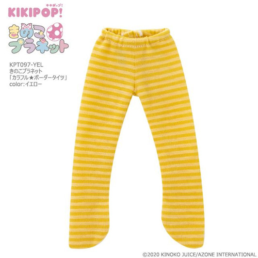 Azone KPT097-YEL Kinoko Planet Colorful Striped Tights (Yellow)