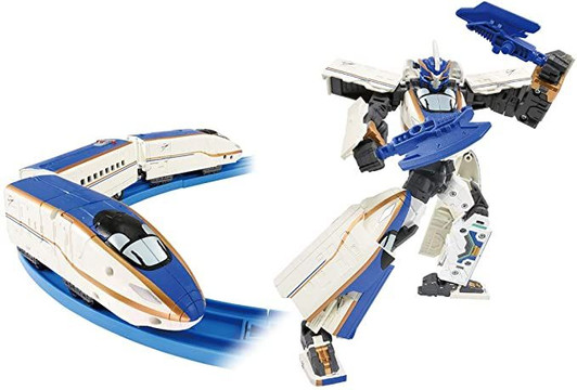 Takara Tomy Pla-Rail Shinkansen Transformation Robot Shinkarion Z E7 Kagayaki