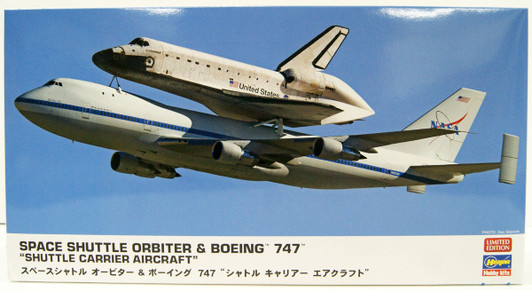 Hasegawa 1/200 Space Shuttle Orbiter & Boeing 747 Farewell Plastic Model