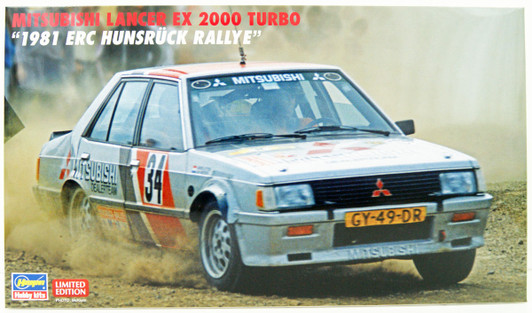 Hasegawa 1/24 Mitsubishi Lancer EX 2000 Turbo '1981 ERC Hunsruck Rallye' Plastic Model