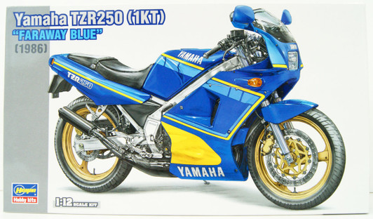 Hasegawa 1/12 TZR250 (1KT) Faraway Blue Plastic Model