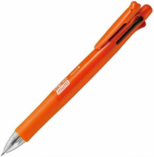 Zebra Clip-on multi F Multifunction Pen 0.7mm Powerful Orange