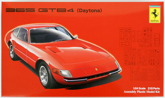Fujimi RS-107 Ferrari 365 GTB4 Daytona 1/24 Scale Kit