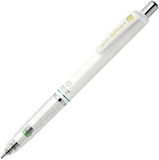 Zebra DelGuard Mechanical Pencil 0.7mm White
