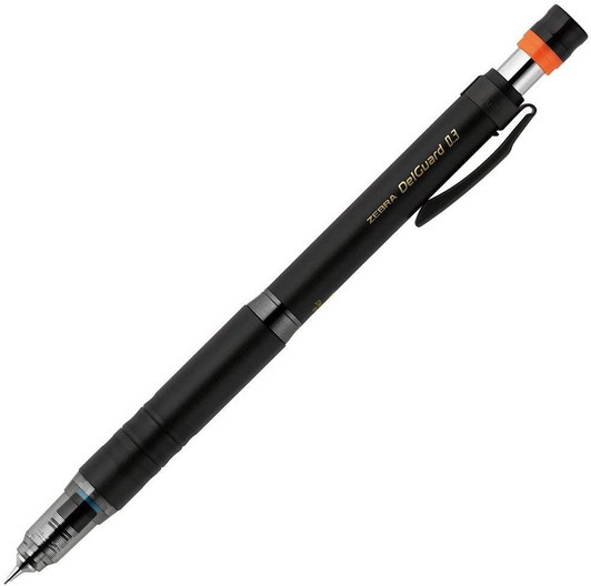 Zebra DelGuard Type-Lx Mechanical Pencil 0.3mm Black