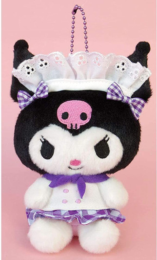 Nakajima Plush Doll Mascot Cafe Gingham Kuromi Nakajima Plush Doll Mascot Cafe Gingham Kuromi