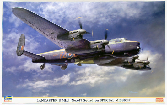 Hasegawa 02177 Lancaster B Mk. I No. 617 Squadron Special Mission 1/72 Scale Kit