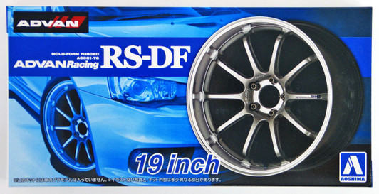 Aoshima Tuned Parts 1/24 Advan Racing RS-DF 19inch Tire & Wheel Set