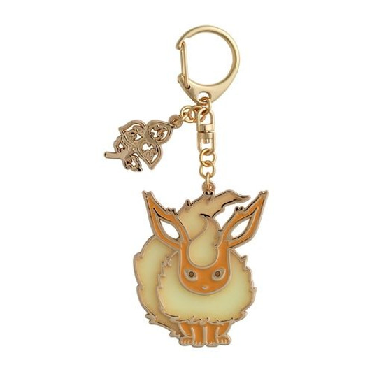 Pokemon Center Original Metal Key Chain Flareon (Eevee Collection)