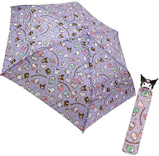 Folding Umbrella Kuromi Purple