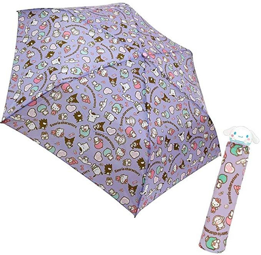 Sanrio Die Cut Folding Umbrella Cinnamoroll Purple