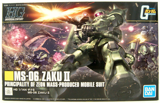 Bandai HGUC 1/144 Zaku II Plastic Model (Mobile Suit Gundam)