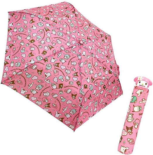 Die Cut Folding Umbrella My Melody Pink