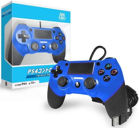 Three Arrow PS4 Wired Controller Blue