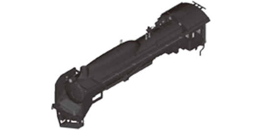 Kato Parts 2018-1A Body Parts for D51 Primary Type (Tohoku Spec) (N scale) ASSY