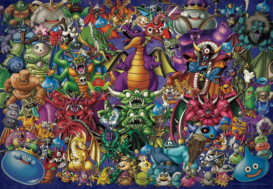 Ensky EP4507 Jigsaw Puzzle Dragon Quest Monster Get Together (1000 Pieces)