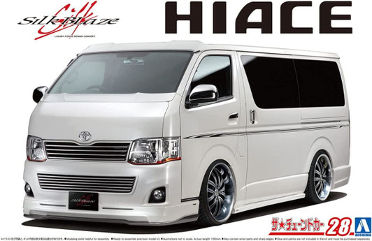 Aoshima The Tuned Car No.28 1/24 Silk Blaze TRH200V Hiace Ver. III '10 Toyota Plastic Model