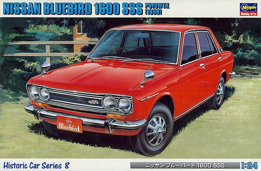 Hasegawa 1/24 Nissan Bluebird 1600 SSS P510WTK (1969) Plastic Model