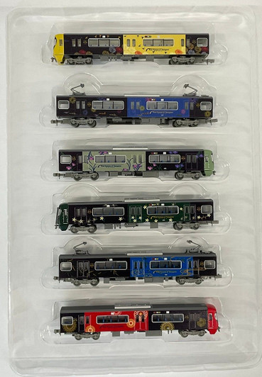Tomytec Nishi Nippon Railroad Type 3000 Yanagawa Sightseeing Train 'Mizuto' 6 Cars Set (N scale)
