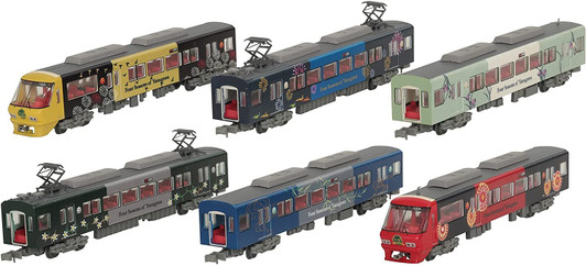 Tomytec Nishi Nippon Railroad Type 8000 Yanagawa Sightseeing Train 'Mizuto' 6 Cars Set (N scale)