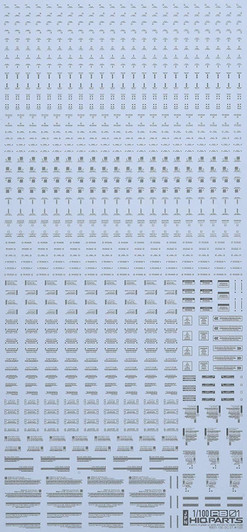 HiQparts 1/100 RB01 Caution Mark Decal Gray HiQparts 1/100 RB01 Caution Mark Decal Gray
